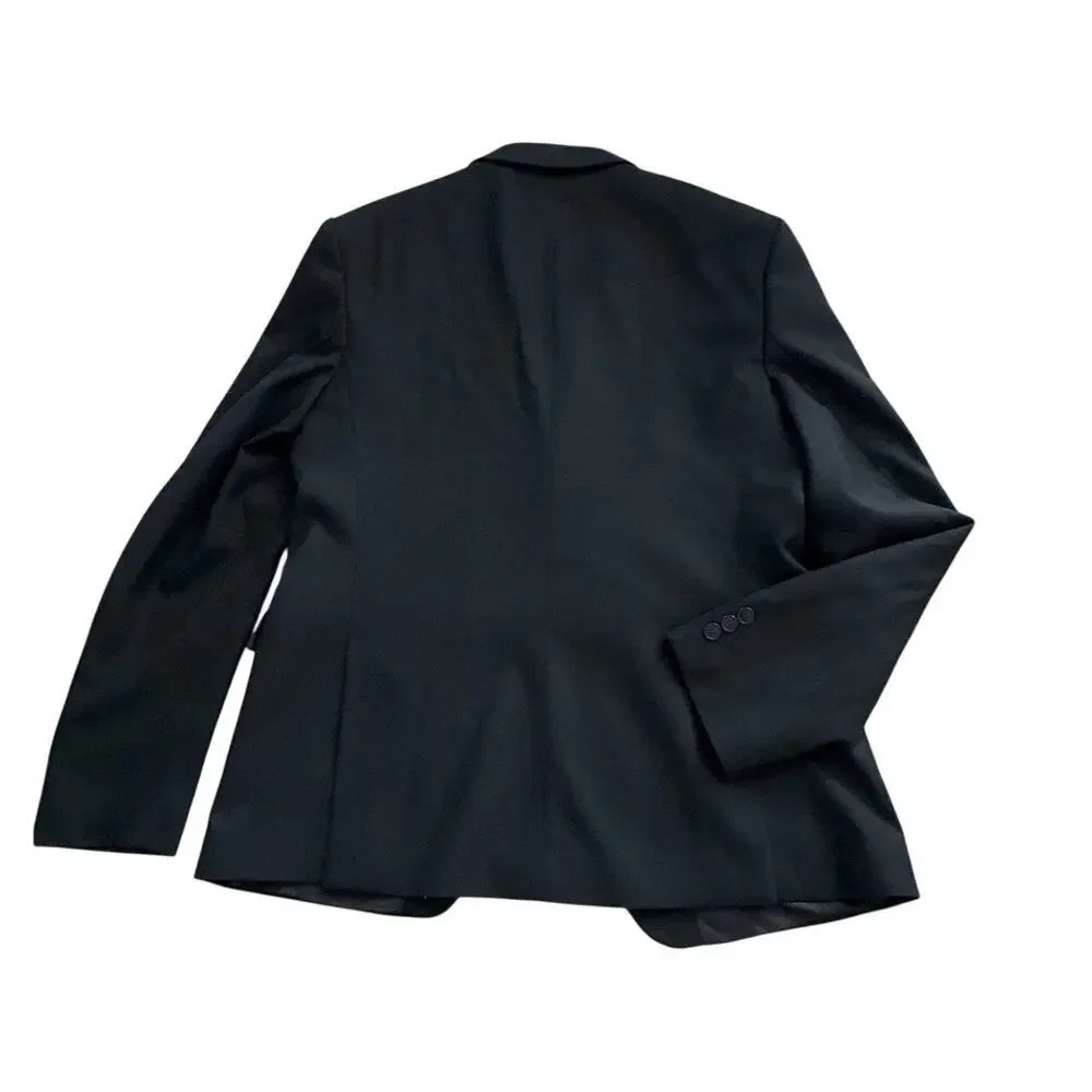 Zara Cool Comfort Black Suit Jacket 42R Slim Blazer Men’s EUR 52